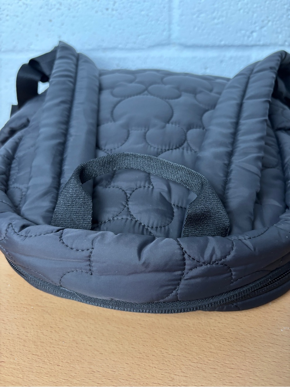 NWT Vera Bradley Disney Quilted Black Small Backpack - Mickey Mouse - Picture 7 of 11